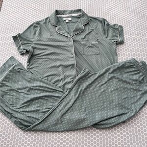 Nicole Miller Sage Polka Dot Pajama Set Size M